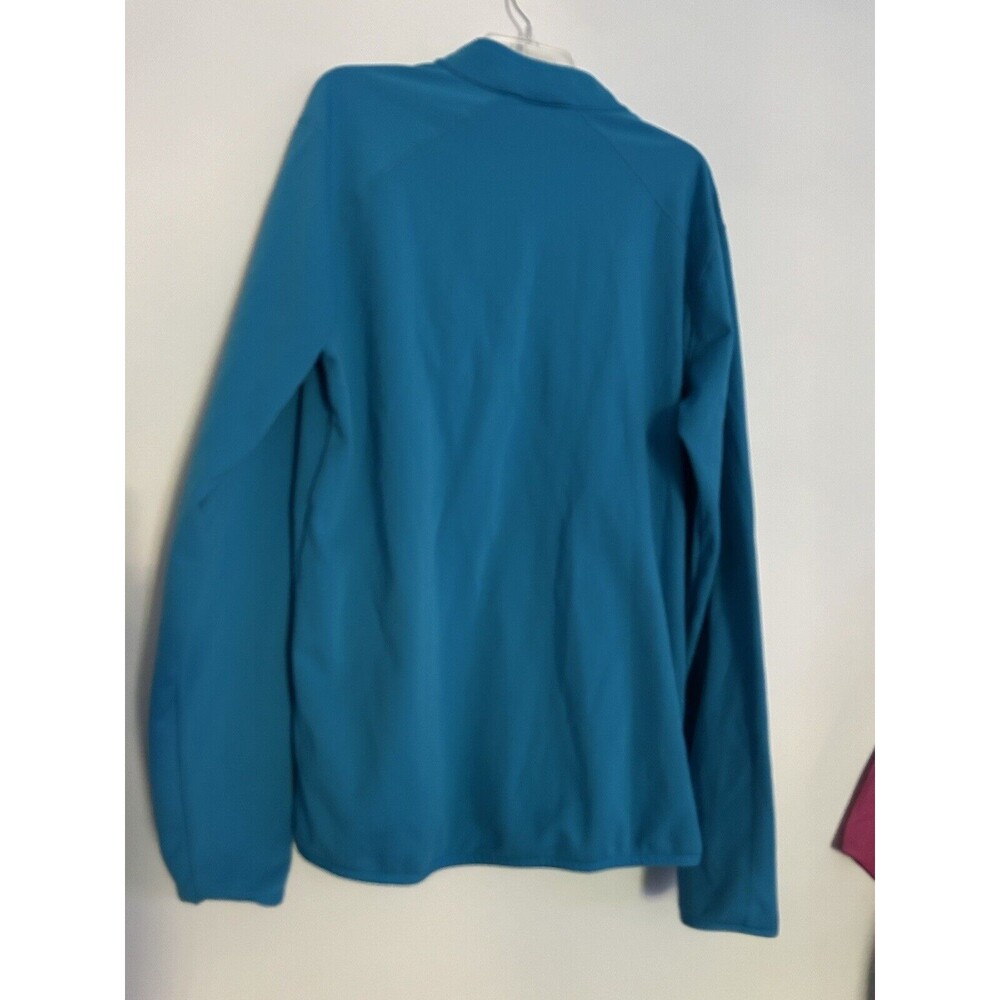 G/FORE G4 Mens XL Daytona Tech Interlock Quarter Zip Golf Petrol Blue $185 - Picture 3 of 5